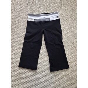 Lululemon Groove Crop Yoga Pants Black‎ reversible Waistband Y2K 



Y2K vintage